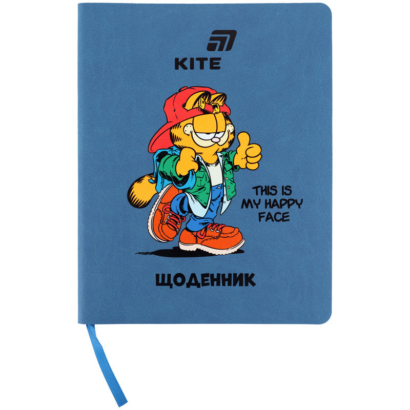 Щоденник шкільний Kite Garfield GF26-283, м'яка обкладинка, PU