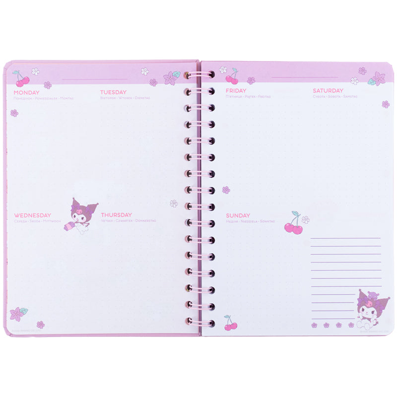 Щоденник на спіралі Kite Hello Kitty HK26-438, тверда обкладинка