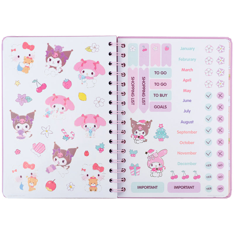 Щоденник на спіралі Kite Hello Kitty HK26-438, тверда обкладинка