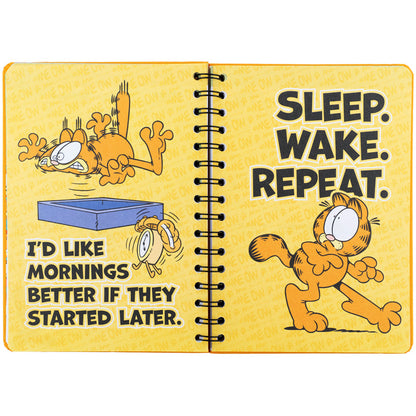 Щоденник на спіралі Kite Garfield GF26-438, тверда обкладинка