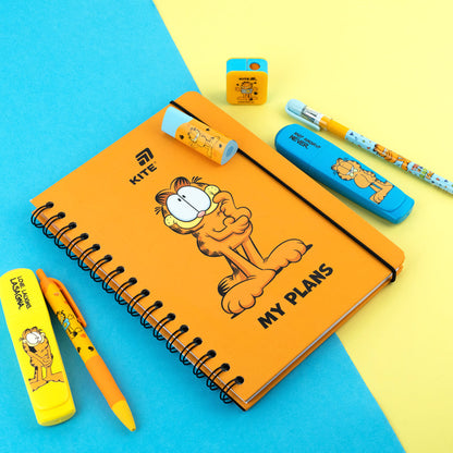 Щоденник на спіралі Kite Garfield GF26-438, тверда обкладинка