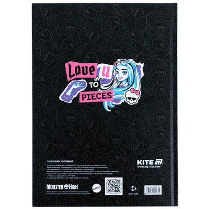 Щоденник шкільний Kite Monster High MH26-262, тверда обкладинка