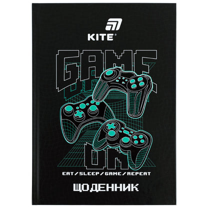 Щоденник шкільний Kite Game on K26-262-5, тверда обкладинка