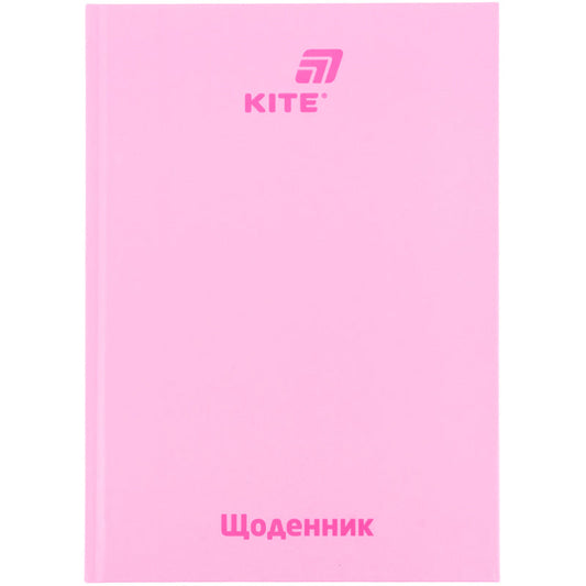Щоденник шкільний Kite K26-262-15, тверда обкладинка, рожевий