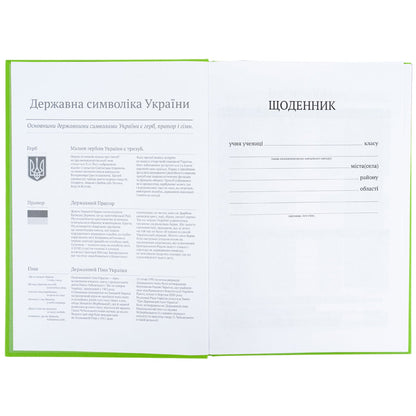 Щоденник шкільний Kite K26-262-16, тверда обкладинка, салатовий
