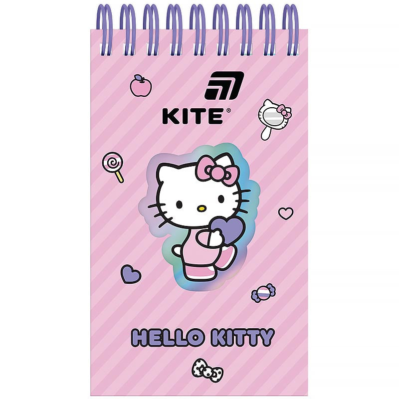 Блокнот на спіралі Kite Hello Kitty HK26-279-1, 80 аркушів, лінія