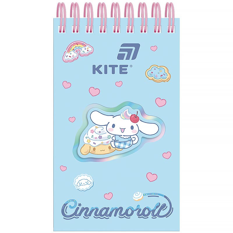 Блокнот на спіралі Kite Cinnamoroll CR26-279, 80 аркушів, лінія