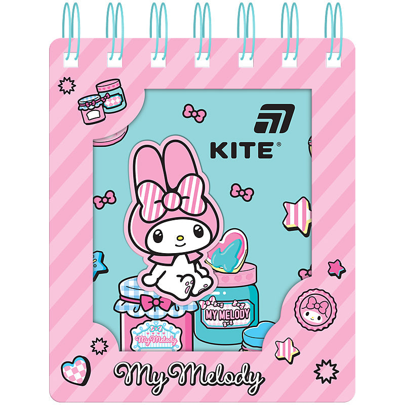 Блокнот на спіралі Kite My Melody HK26-276-2, 80 аркушів, клітинка