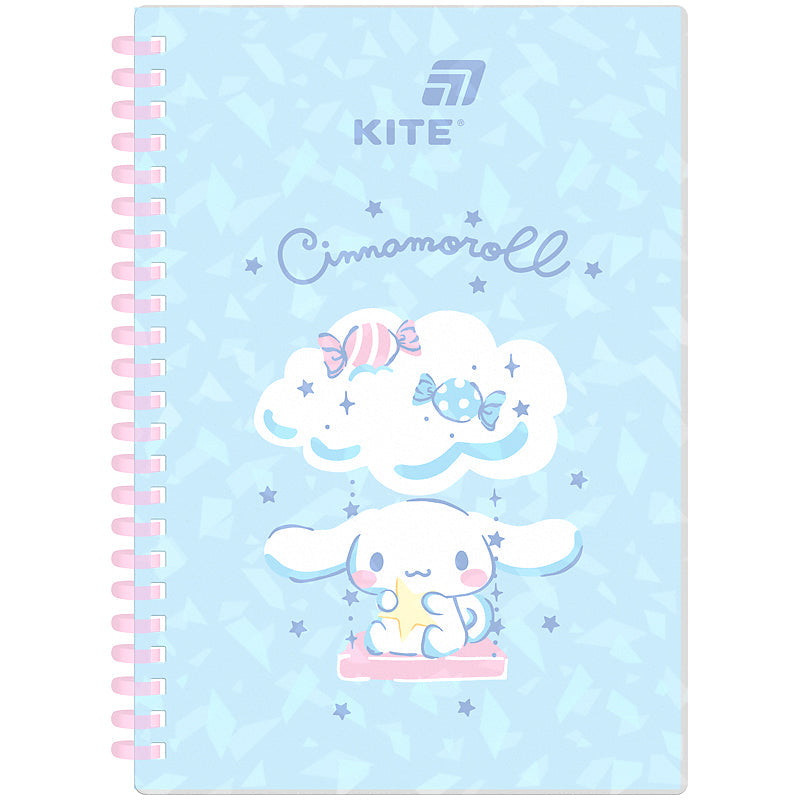 Блокнот на спіралі Cinnamoroll CR26-277, А5, 80 аркушів, клітинка, пластикова обкладинка