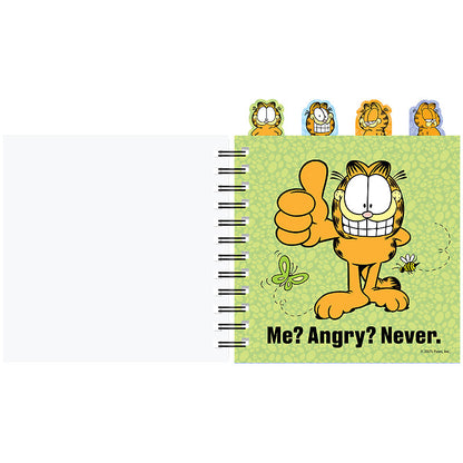 Блокнот з розділювачами на спіралі Garfield GF26-278, 80 аркушів, клітинка, пластикова обкладинка
