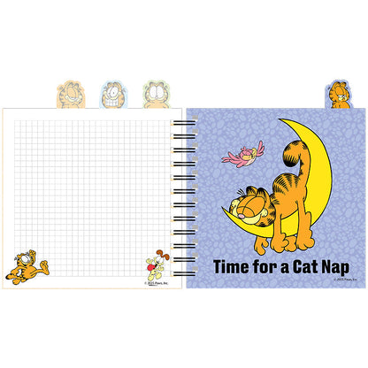 Блокнот з розділювачами на спіралі Garfield GF26-278, 80 аркушів, клітинка, пластикова обкладинка
