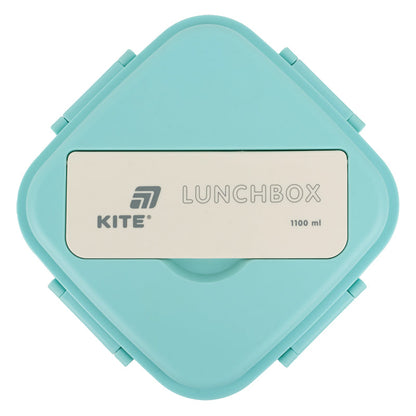 Ланчбокс з розділювачем Kite K26-186-2, 1100 мл, м'ятно-бежевий