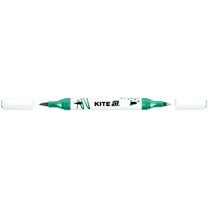 Маркери акрилові двосторонні Kite Creative K-1293, 6 кольорів металлік