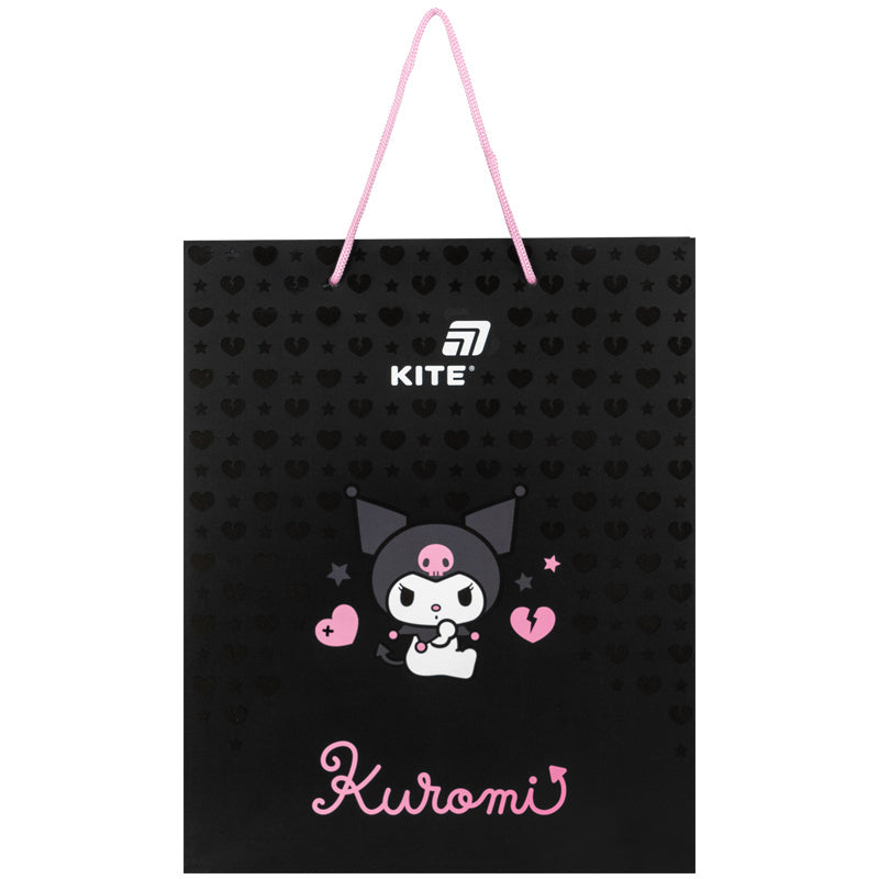 Пакет паперовий подарунковий Kite Kuromi HK26-266-2, 26х32 см