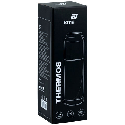 Термос Kite Pearl K26-302-2, 350 мл, сірий