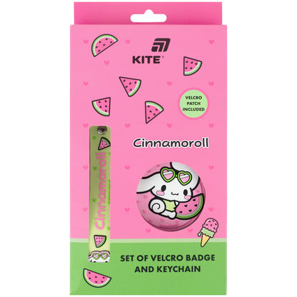 Набір бейдж на липучці та підвіска Kite Cinnamoroll CR26-3010, 2 шт.