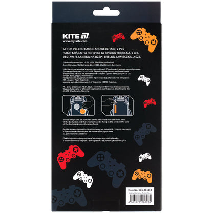 Набір бейдж на липучці та підвіска Kite K26-3010-2, 2 шт.