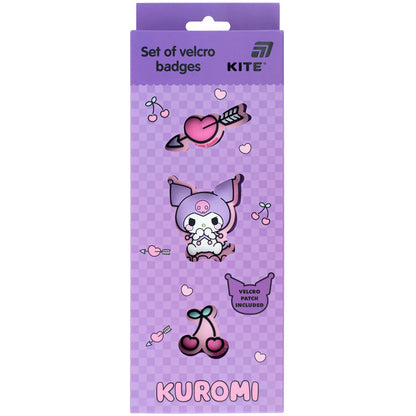 Набір бейджів на липучці Kite Kuromi HK26-3012-1,3 шт.