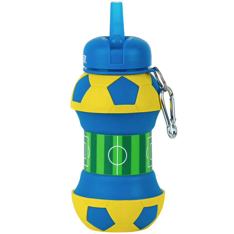 Силіконова пляшка для води Kite K26-1272-2, 550 мл, синьо-жовта