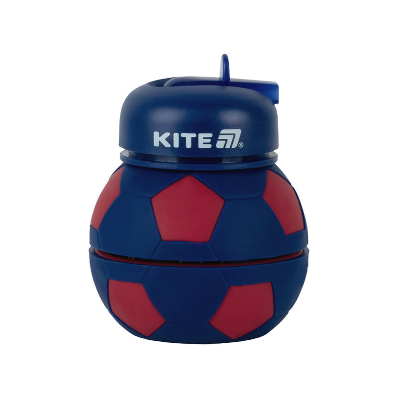 Силіконова пляшка для води Kite K26-1272-3, 550 мл, червоно-синя