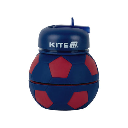 Силіконова пляшка для води Kite K26-1272-3, 550 мл, червоно-синя
