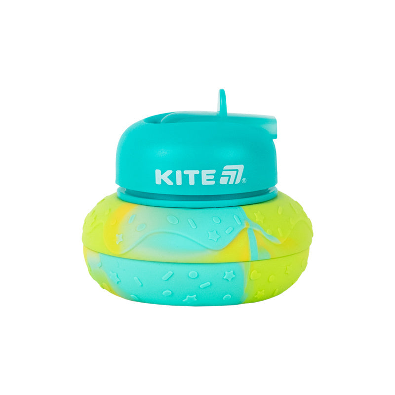 Силіконова пляшка для води Kite K26-1271-1, 600 мл, бірюзова