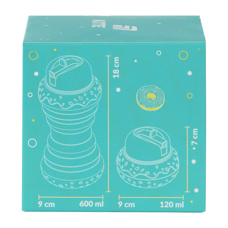 Силіконова пляшка для води Kite K26-1271-1, 600 мл, бірюзова