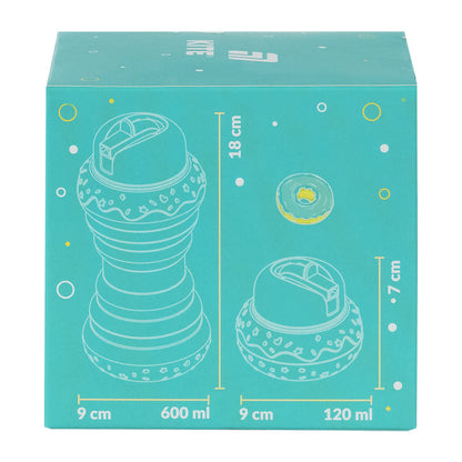 Силіконова пляшка для води Kite K26-1271-1, 600 мл, бірюзова