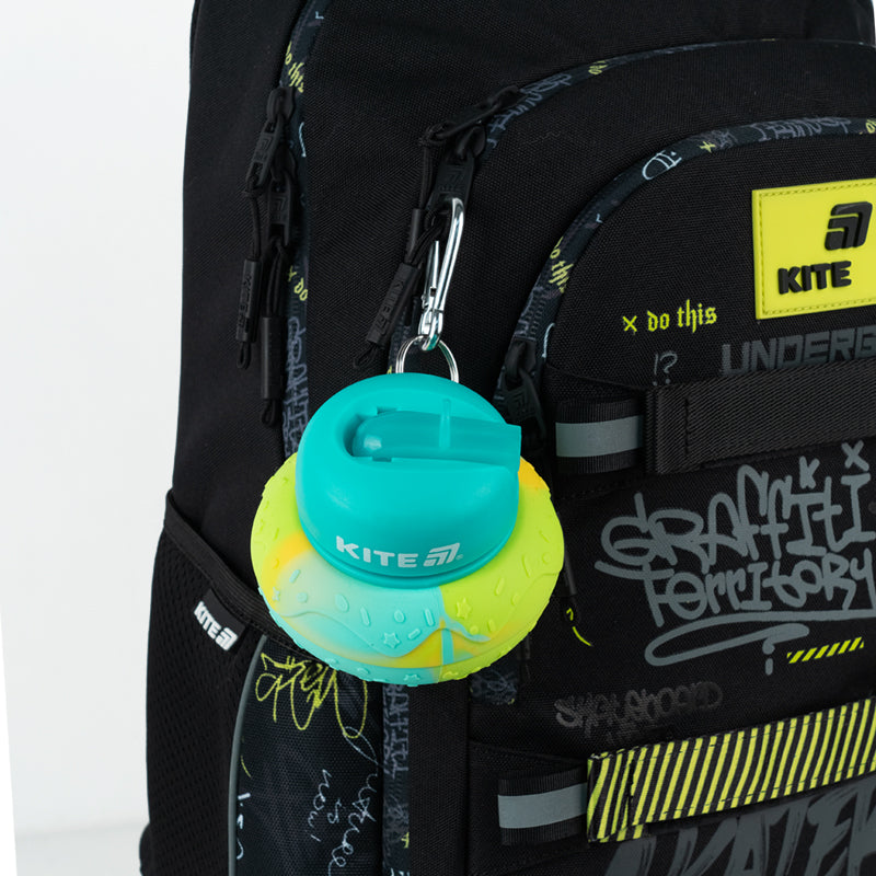 Силіконова пляшка для води Kite K26-1271-1, 600 мл, бірюзова