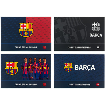 Зошит для малювання Kite FC Barcelona BC26-241, 12 аркушів