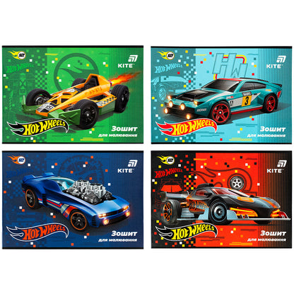 Зошит для малювання Kite Hot Wheels HW26-241, 12 аркушів