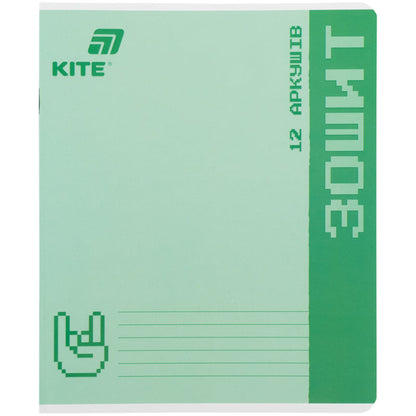 Зошит шкільний Kite One Color K26-232, 12 аркушів, клітинка