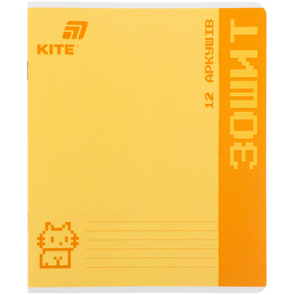 Зошит шкільний Kite One Color K26-232, 12 аркушів, клітинка