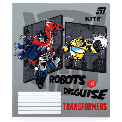 Зошит шкільний Kite Transformers TF26-232, 12 аркушів, клітинка