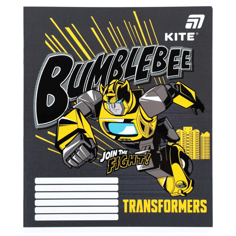 Зошит шкільний Kite Transformers TF26-232, 12 аркушів, клітинка