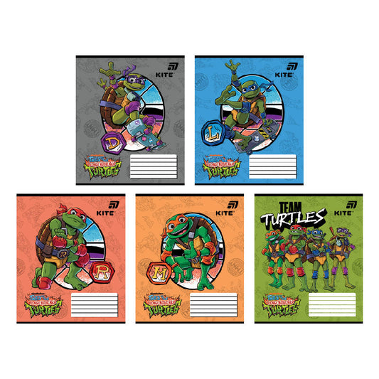 Зошит шкільний Kite Ninjia Turtles NT26-232, 12 аркушів, клітинка