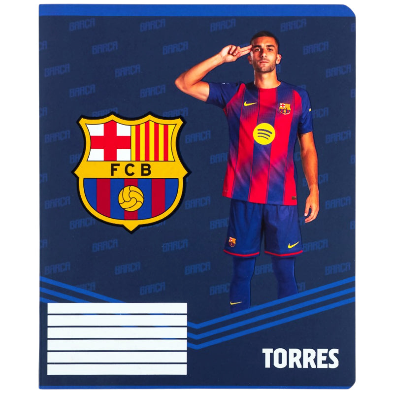 Зошит шкільний Kite FC Barcelona BC26-232, 12 аркушів, клітинка