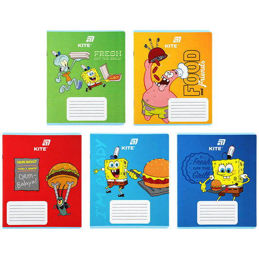 Зошит шкільний Kite Sponge Bob SB26-232, 12 аркушів, клітинка