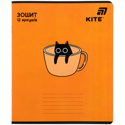 Зошит шкільний Kite One color K26-234, 12 аркушів, лінія