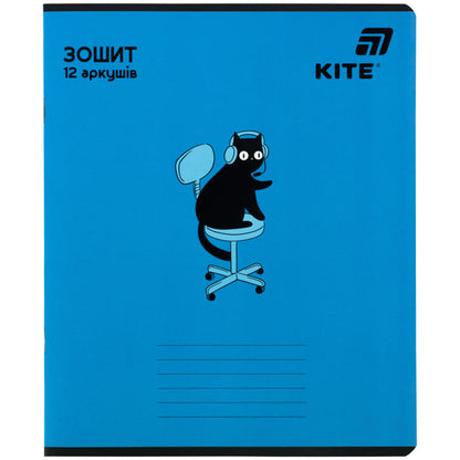 Зошит шкільний Kite One color K26-234, 12 аркушів, лінія