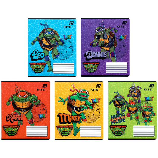 Зошит шкільний Kite Ninjia Turtles NT26-234, 12 аркушів, лінія
