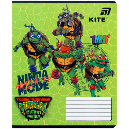 Зошит шкільний Kite Ninjia Turtles NT26-234, 12 аркушів, лінія