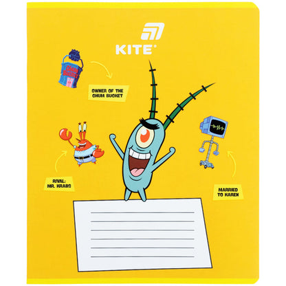 Зошит шкільний Kite Sponge Bob SB26-234, 12 аркушів, лінія