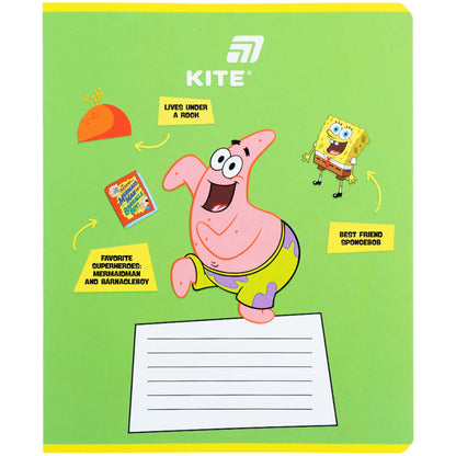 Зошит шкільний Kite Sponge Bob SB26-234, 12 аркушів, лінія