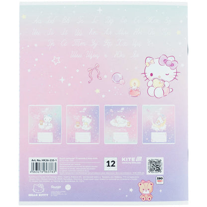 Зошит шкільний Kite Hello Kitty  HK26-235-1, 12 аркушів, коса лінія