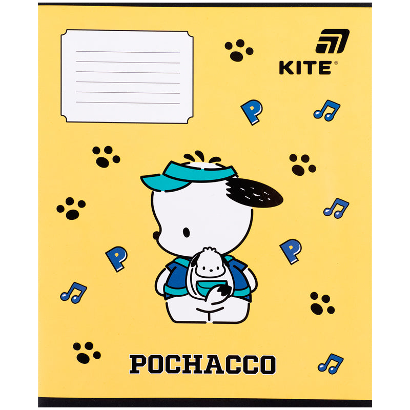 Зошит шкільний Kite Pochacco PC26-235, 12 аркушів, коса лінія