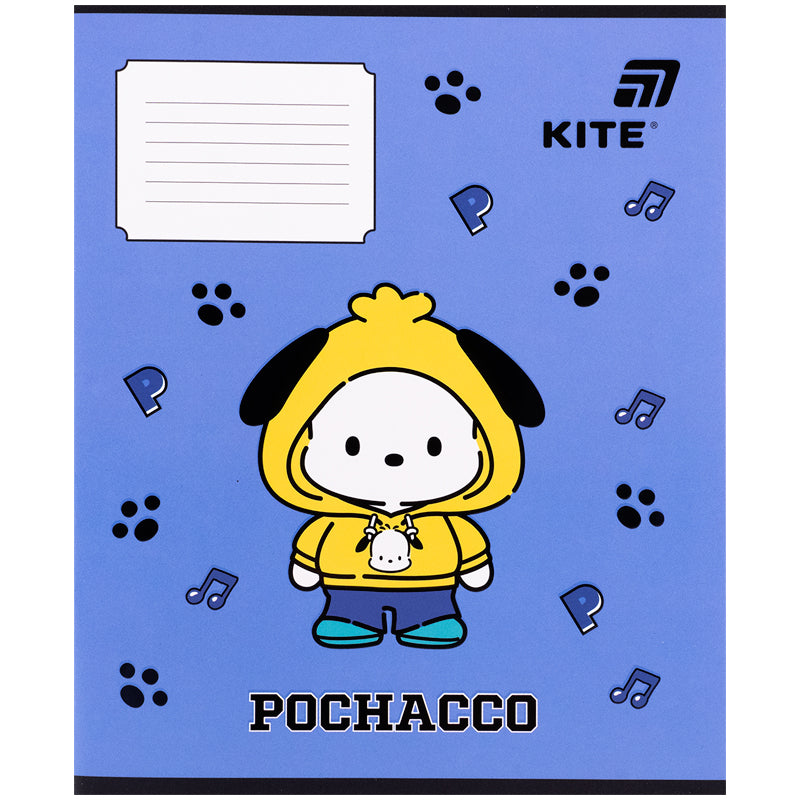 Зошит шкільний Kite Pochacco PC26-235, 12 аркушів, коса лінія