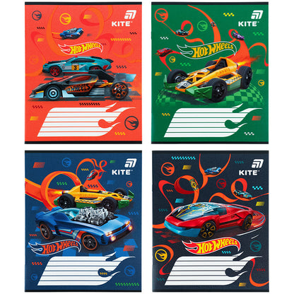 Зошит шкільний Kite Hot Wheels HW26-235, 12 аркушів, коса лінія