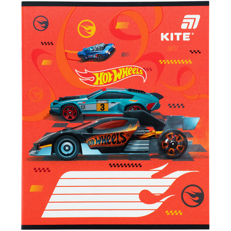 Зошит шкільний Kite Hot Wheels HW26-235, 12 аркушів, коса лінія