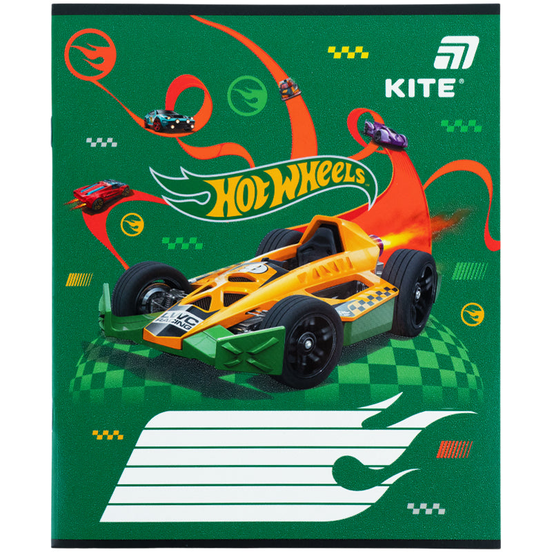 Зошит шкільний Kite Hot Wheels HW26-235, 12 аркушів, коса лінія